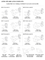LATCH KITS AND LATCH COVER KITS